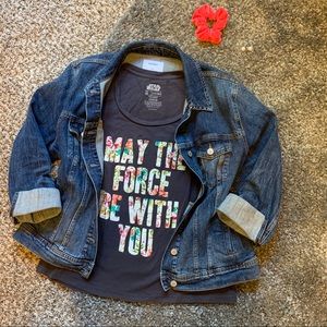 Torrid May the Force Floral Crew Tee